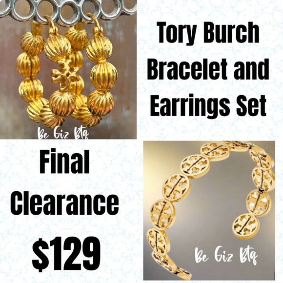 🆕Tory Burch Authentic Jewelry Bracelet & Earrings At Awesome Prices To Buy Now - Picture 1 of 7